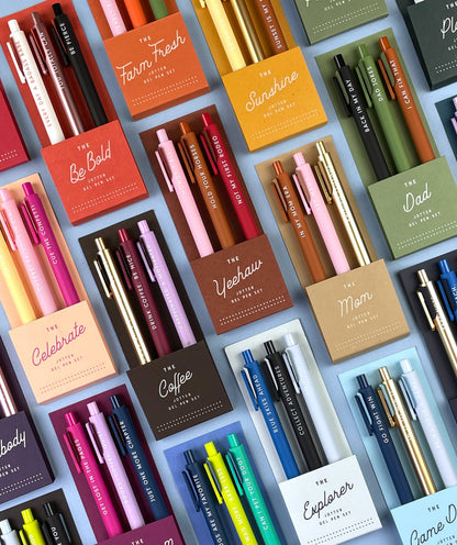 Homebody Jotter Gel Pen | Set of 3 by Ruff House Print Shop