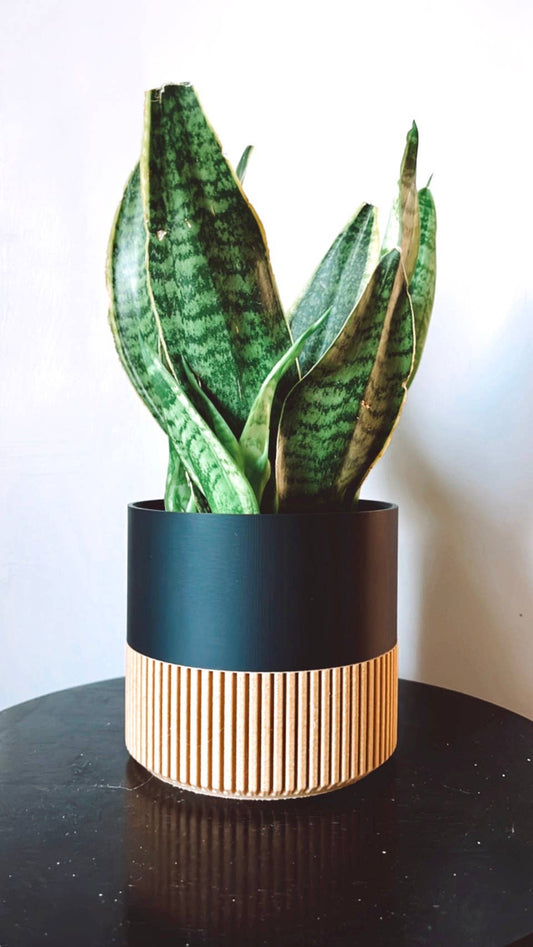 Modern Slat Planter | Medium by Prairie City Printing Co.
