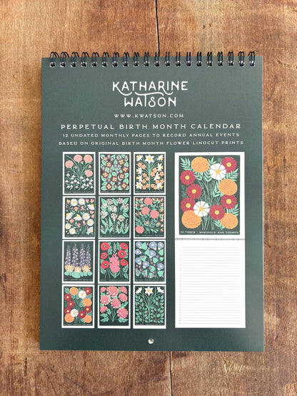Perpetual Birth Month Calendar by Katharine Watson