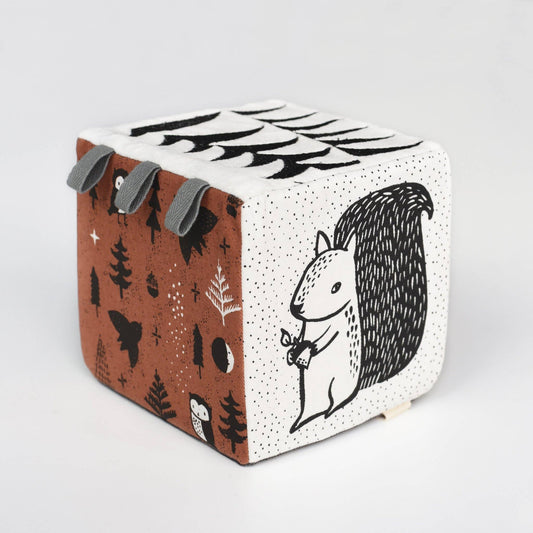 Woodland Animals Soft Block for Baby by Wee Gallery