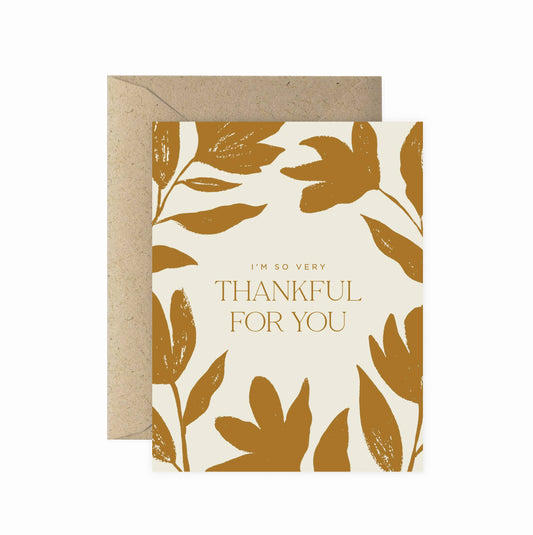 Thankful For You Greeting Card | Thank You