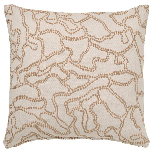 Guldfly 20" x 20" Throw Pillow | Beige