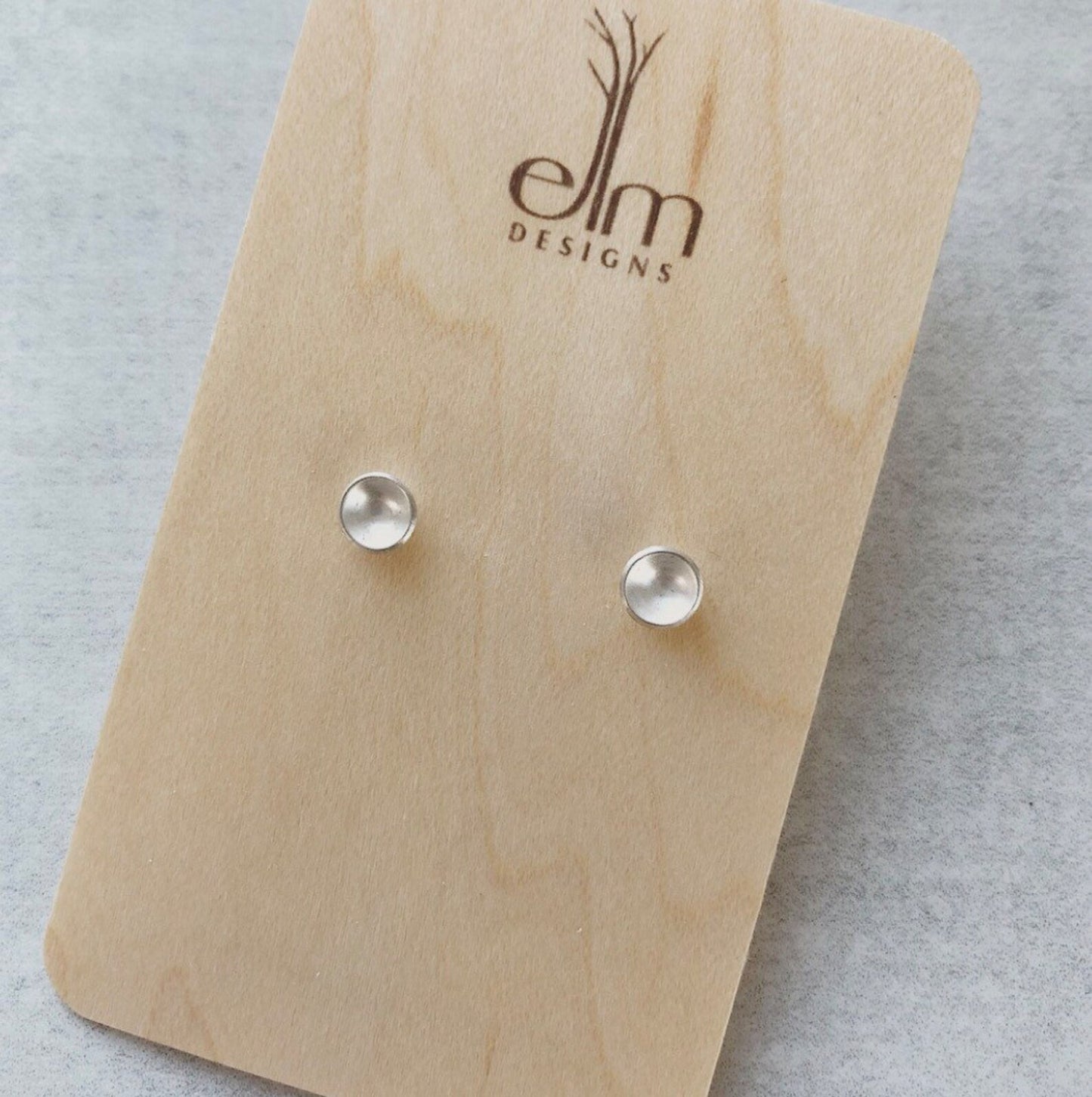 Silver Concave Posts by Elm Designs