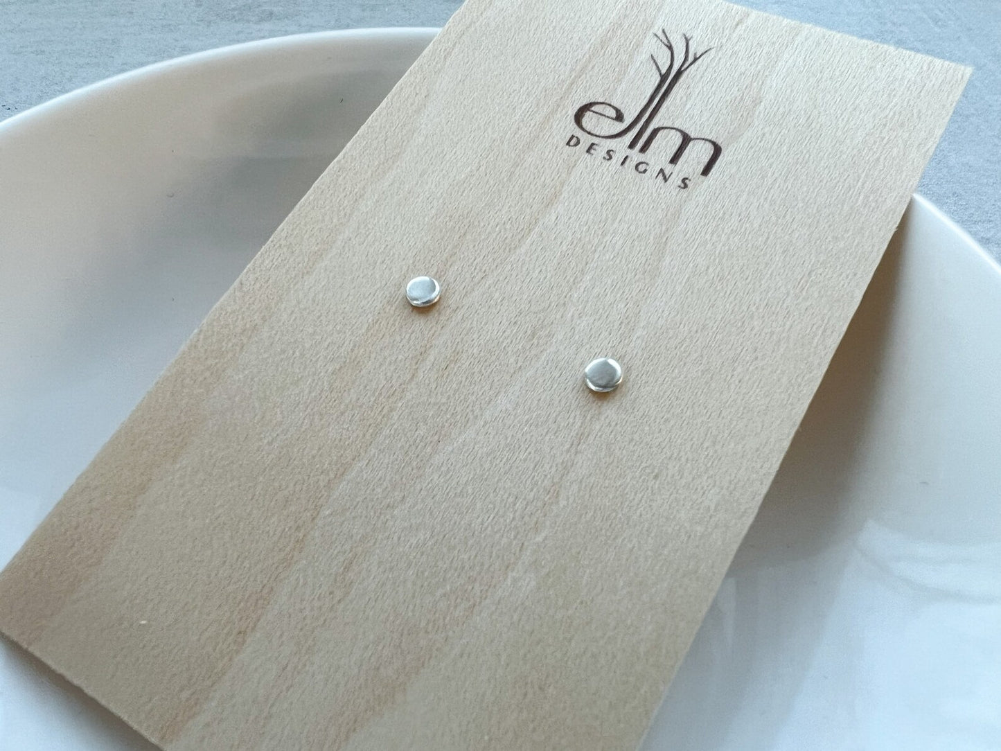 Silver Micro Studs by Elm Designs