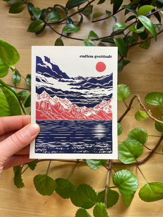 Endless Gratitude Card by Adrift Prints