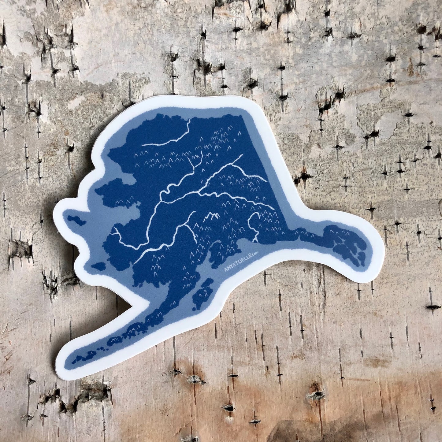 Alaska Sticker by Anya Toelle