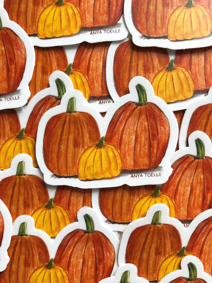 Pumpkin Sticker by Anya Toelle