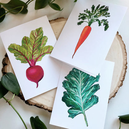 Set of 6 Veggie Cards by Anya Toelle