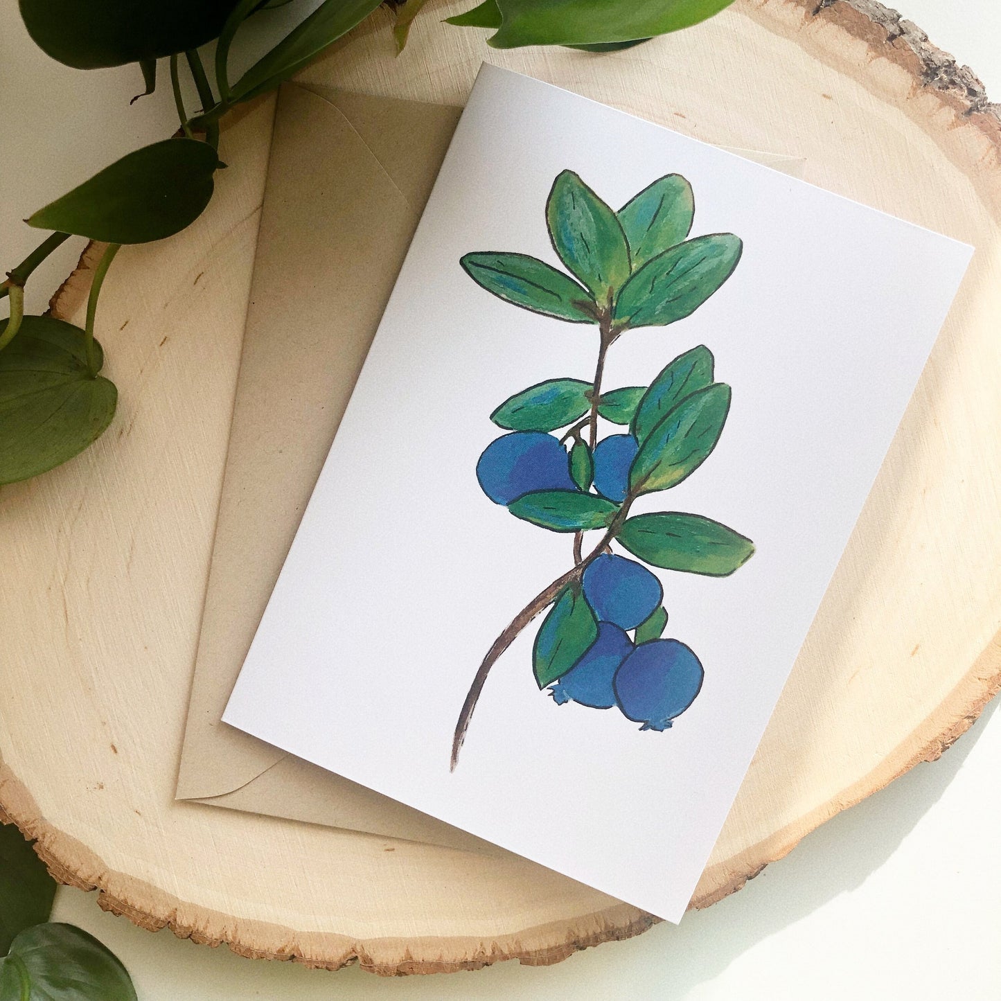 Blueberry Card by Anya Toelle