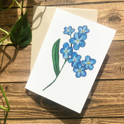 Forget-Me-Not Card by Anya Toelle