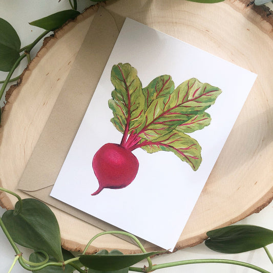 Beet Card by Anya Toelle
