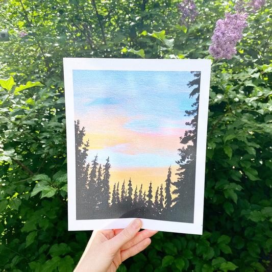 Summer Silhouette 11x14 Print by Anya Toelle
