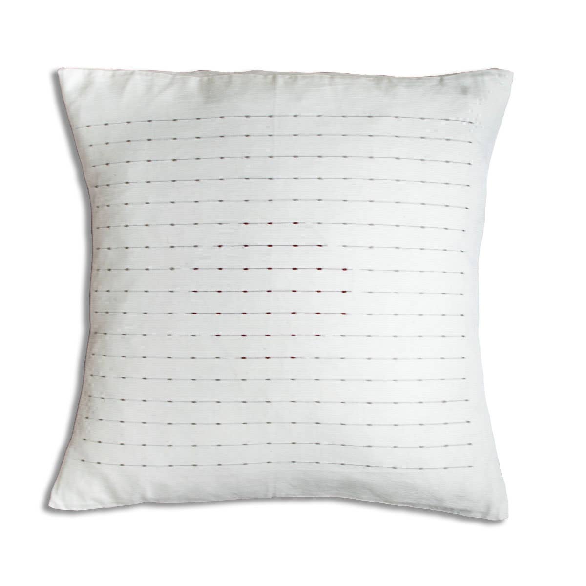 Hand Woven Throw Pillow in Textural Stripes by Fair + Simple