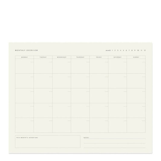 Monthly Overview Notepad by Ramona & Ruth