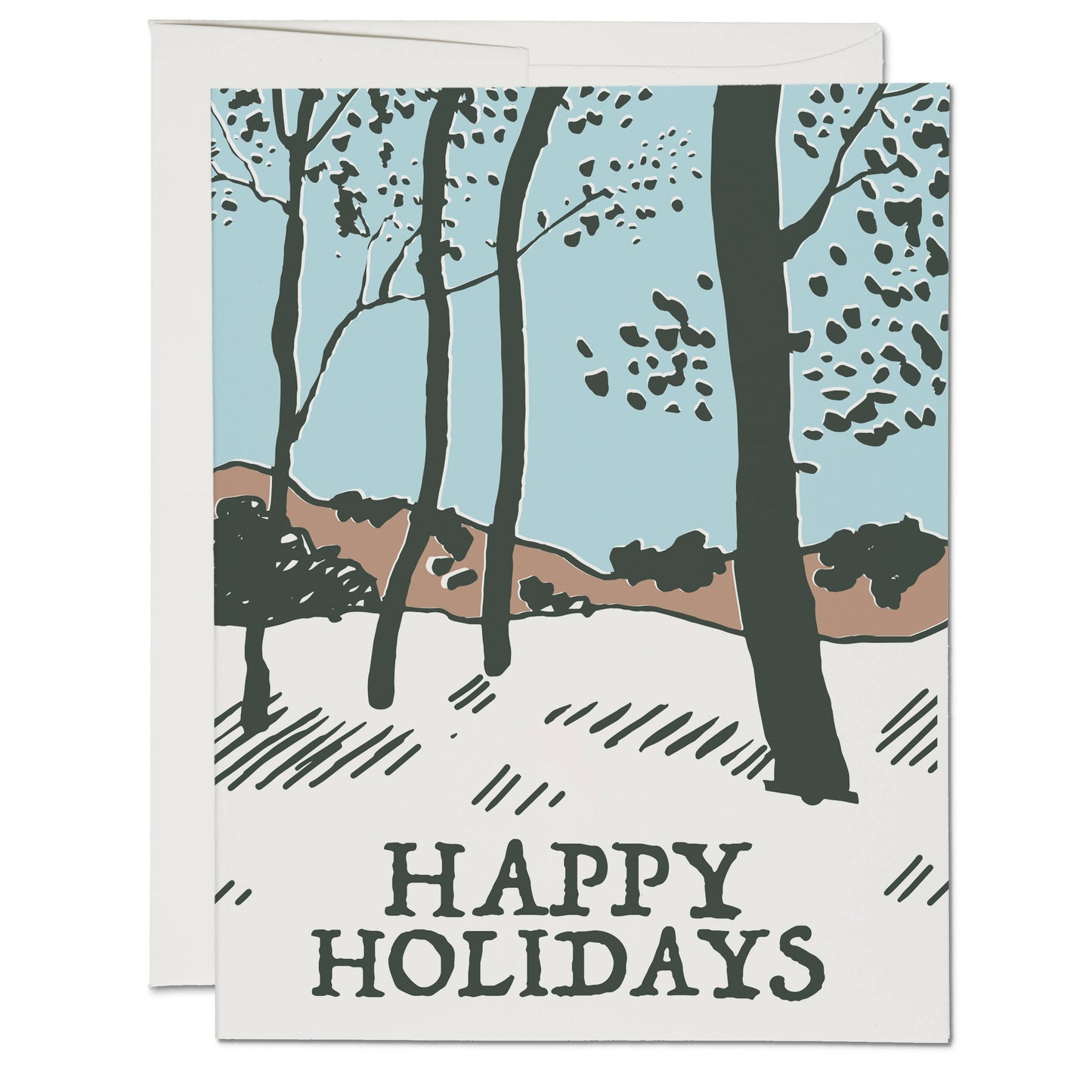 Snowy Forest Card by Red Cap Cards