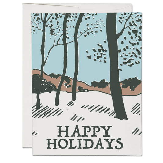 Snowy Forest Card by Red Cap Cards