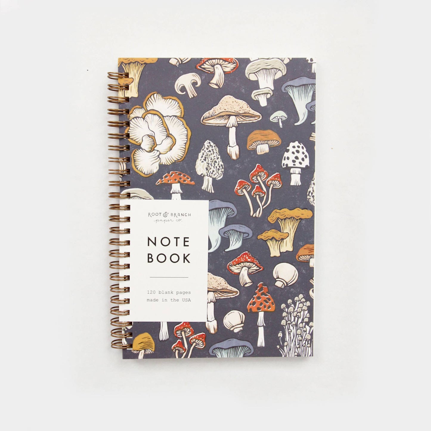 Mushroom & Fungi Spiral Bound Notebook by Root & Branch Paper Co.