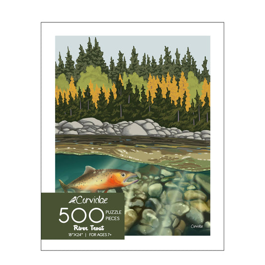 River Trout 500 Piece Puzzle by Corvidae