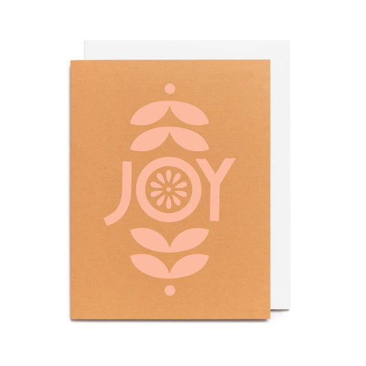 Joy Holiday Card by Worthwhile Paper