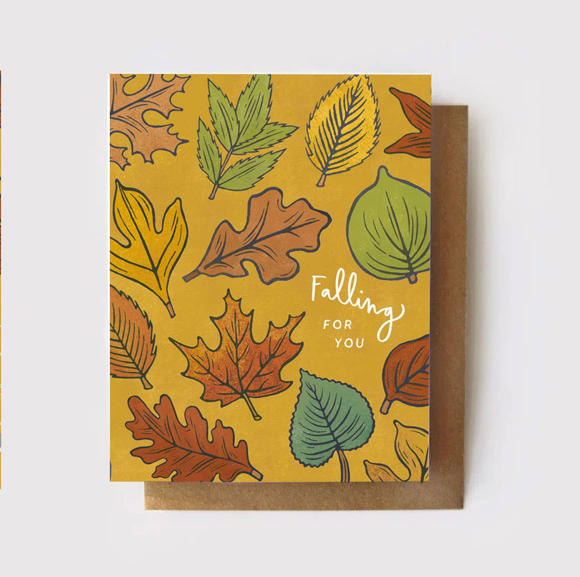 Falling for You - Leaves Card by Root & Branch Paper Co.
