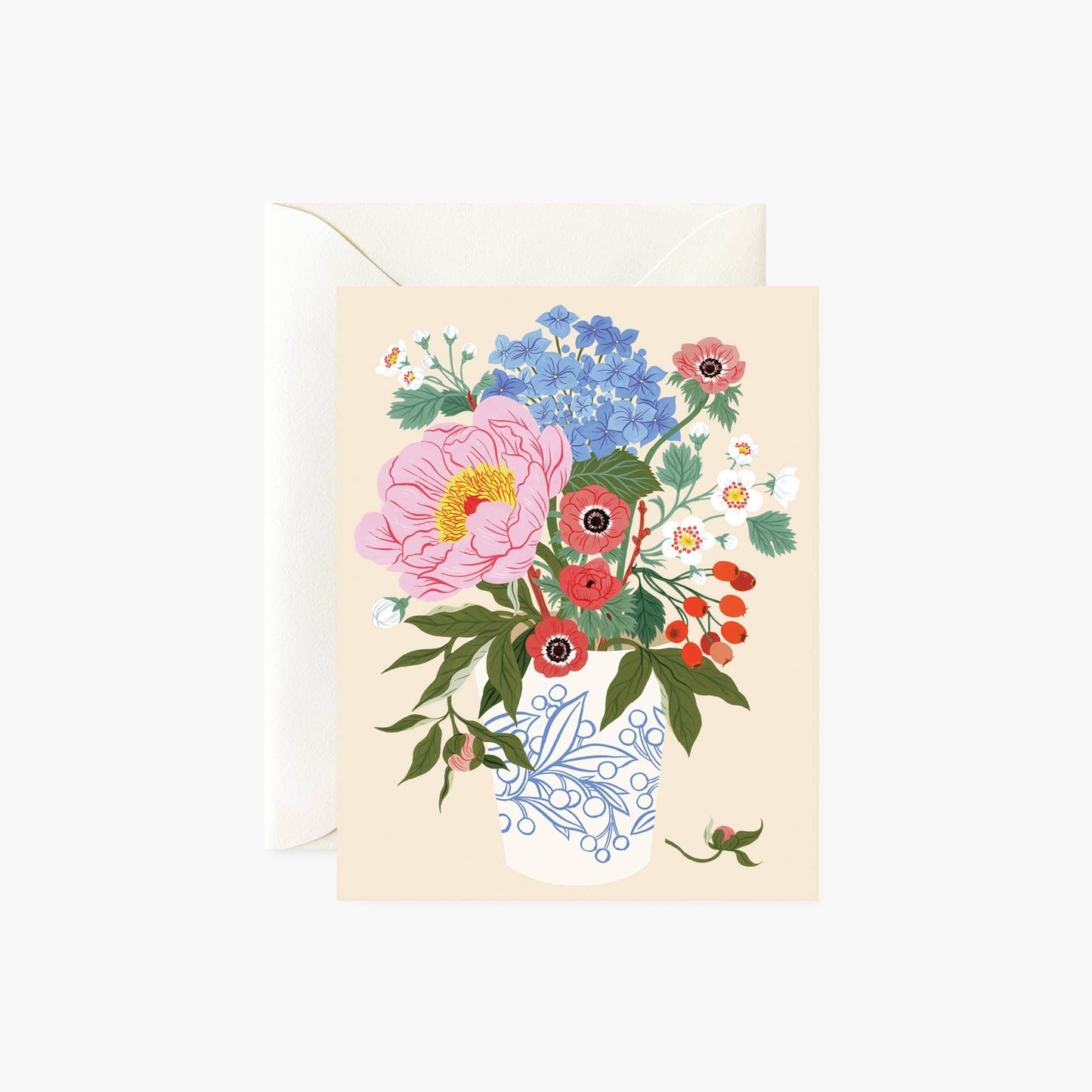 Garden Vase Greeting Card by Botanica Paper Co.