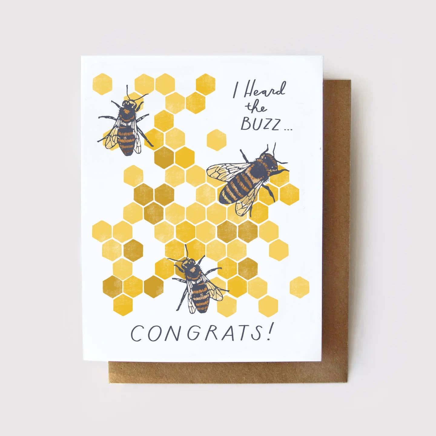 Heard the Buzz Card by Root & Branch Paper Co.