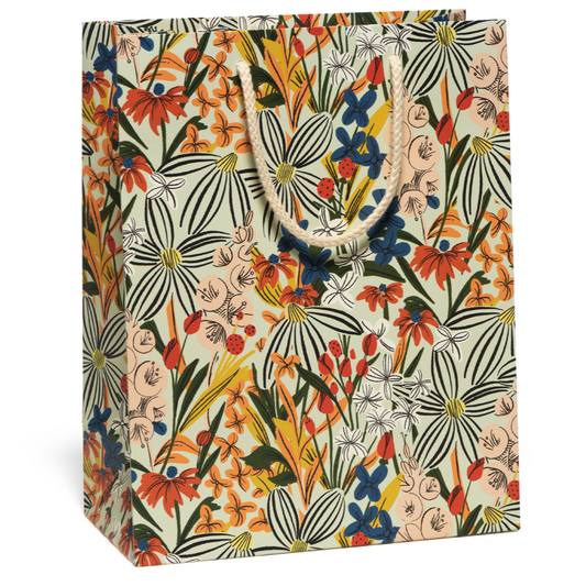 Striped Florals Gift Bag