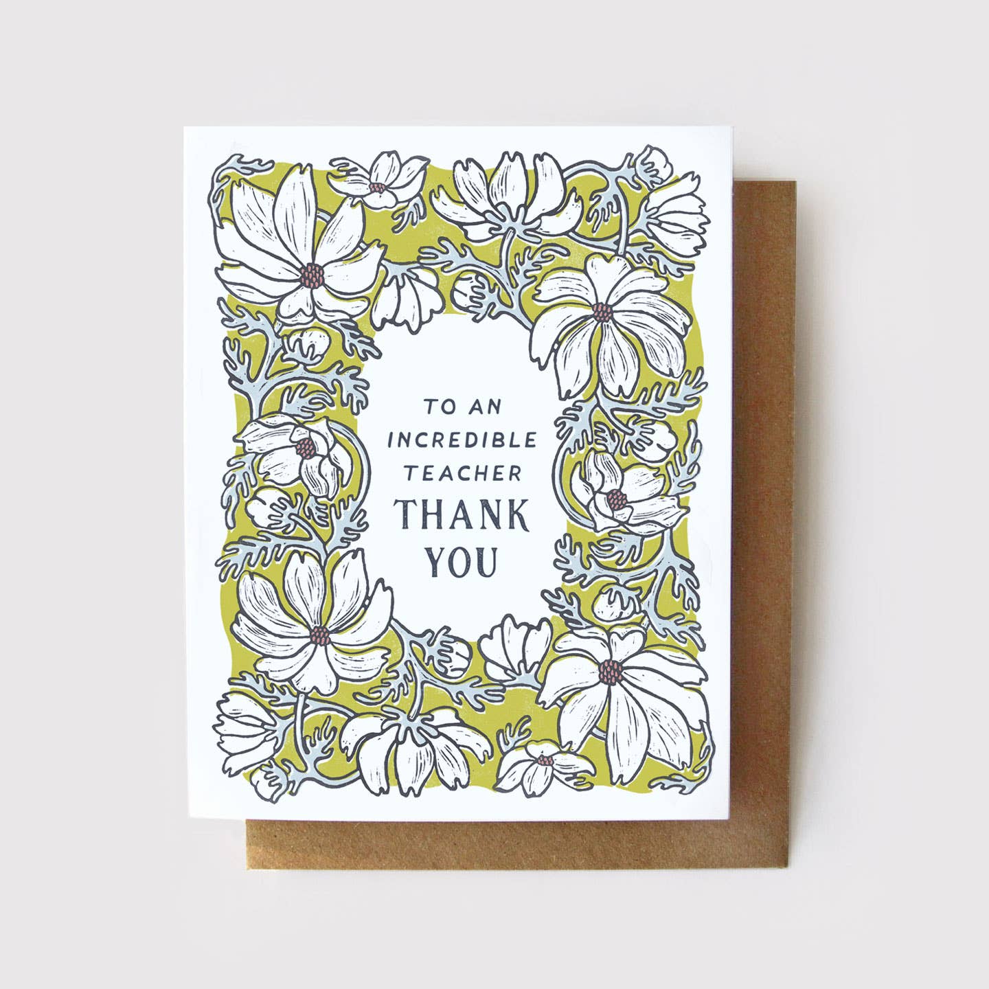 Thank You (to an Incredible Teacher) Card by Root & Branch Paper Co.