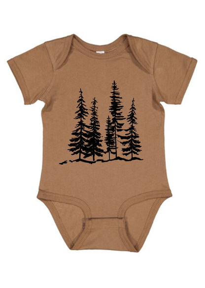 Scraggly Spruce Onesie by Printworthy