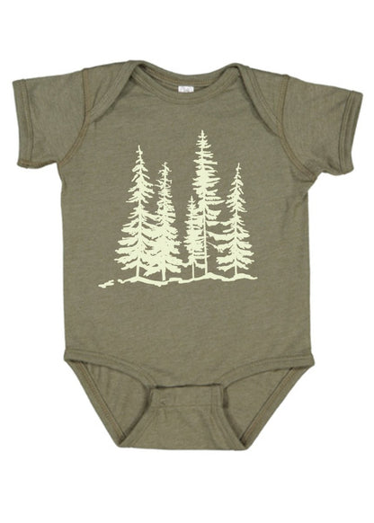Scraggly Spruce Onesie by Printworthy
