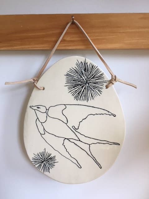Swallow Wall Hanging by CSF Ceramics