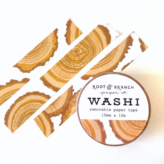 Tree Rings Washi Tape by Root & Branch Paper Co.