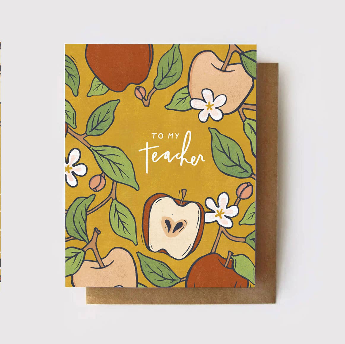 To my Teacher - Apple Orchard Teacher Card by Root & Branch Paper Co.