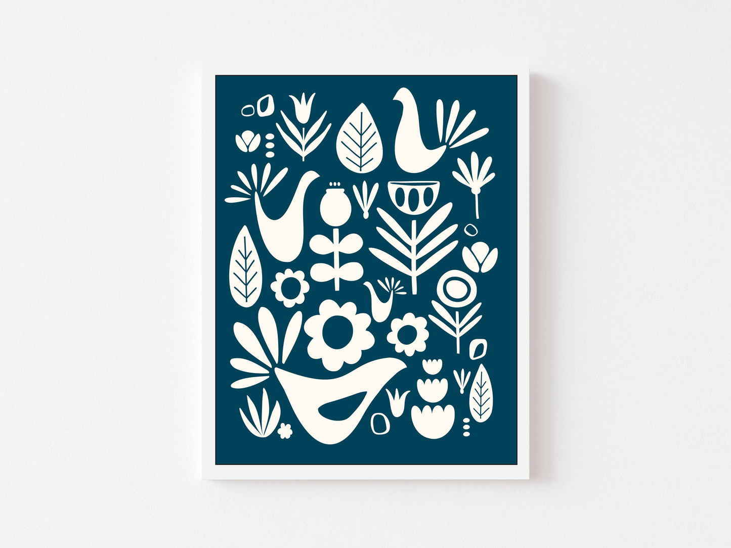 Scandi Folk Greeting Card by Juniper Blue